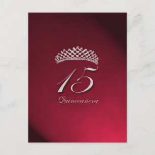 Quinceañera voor de 15e verjaardag briefkaart
