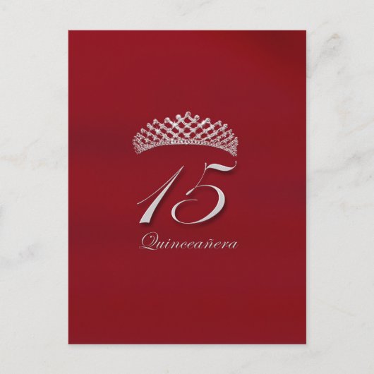 Quinceañera voor de 15e verjaardag briefkaart (Voorkant)