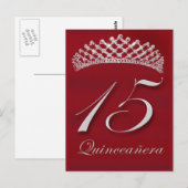 Quinceañera voor de 15e verjaardag briefkaart (Voorkant / Achterkant)