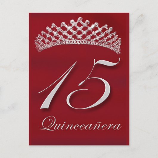 Quinceañera voor de 15e verjaardag briefkaart (Voorkant)