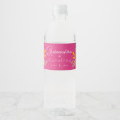 Quinceanera Waterfles Waterfles Etiket (Voorkant)