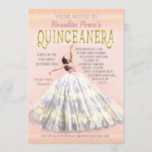 Quinceanera Waterverf Jurk Blush Roze Goud Fancy