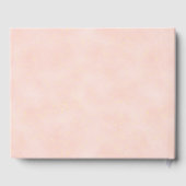 Quinceanera Waterverf Jurk Blush Roze Goud Naam Gastenboek (Achterkant)