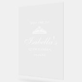 Quinceanera Welkom Acryl Bord (Hoek)