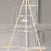 Quinceanera Welkom Acryl Bord