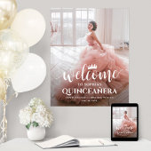 Quinceañera Welkom Script & Foto 15e verjaardag Poster