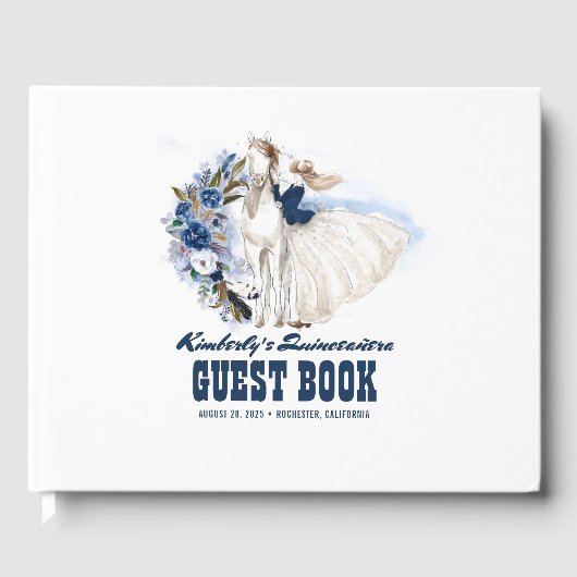 Quinceanera Western Country Gastenboek (Voorkant)