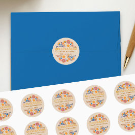 Quinceanera Westerne Mexicaanse Fiesta Party Ronde Sticker