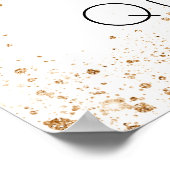 Quinceanera White gold glitter ballonnen welkom Poster (Hoek)