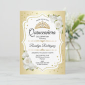 Quinceanera - White Gold Kaart (Staand voorkant)