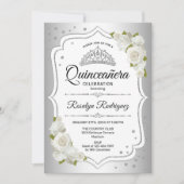 Quinceanera - White Silver Kaart (Voorkant)