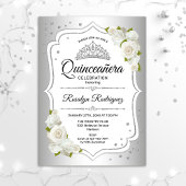 Quinceanera - White Silver Kaart