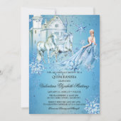Quinceanera Winter Wonderland Princess Kaart (Voorkant)