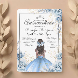 Quinceañera - Wit Goud Marine Blauw Kaart