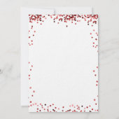 Quinceanera witte ballonnen luxe kaart (Achterkant)