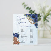 Quinceañera XV 15 Royal Blue Floral Charro Padrino (Staand voorkant)