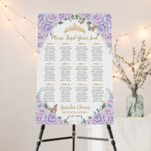 Quinceanera Zachte Paarse Sering Bloemstuk Stoelen