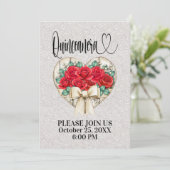 Quinceanera - Zie Achteruitnodiging Kaart (Staand voorkant)