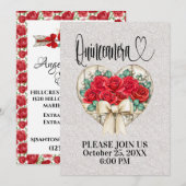 Quinceanera - Zie Achteruitnodiging Kaart (Voorkant / Achterkant)