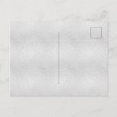 Quinceanera zilveren glitter uitnodiging (Achterkant)