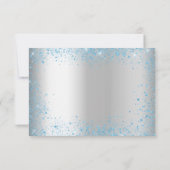 Quinceanera zilversparren save the date (Achterkant)