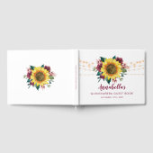 Quinceanera Zonnebloemlichten Bloemen Verjaardag Gastenboek (Volledig)