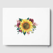 Quinceanera Zonnebloemlichten Bloemen Verjaardag Gastenboek (Achterkant)