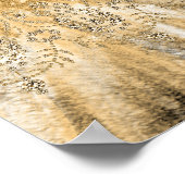 Quinceanera zwarte goudjurk poster (Hoek)