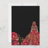 Quinceanera - Zwarte Rode Diamant Kaart (Achterkant)