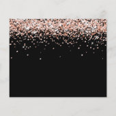 Quinceanera zwarte roos fotobudget Opslaan Datum Flyer (Achterkant)