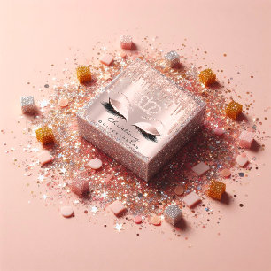 Quinceañeras Crown 16e 15e Bridal Roos Glitter Vierkante Sticker