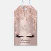 Quinceañeras Sweet 16e Roos Bridal Sparkly Diamod Cadeaulabel (Voorkant)