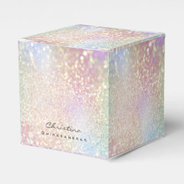 Quinceañeras Sweet 16th Bridal Roos Holographic Bedankdoosjes