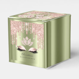 Quinceañeras Sweet 16th Bridal Roos Mint Green Bedankdoosjes