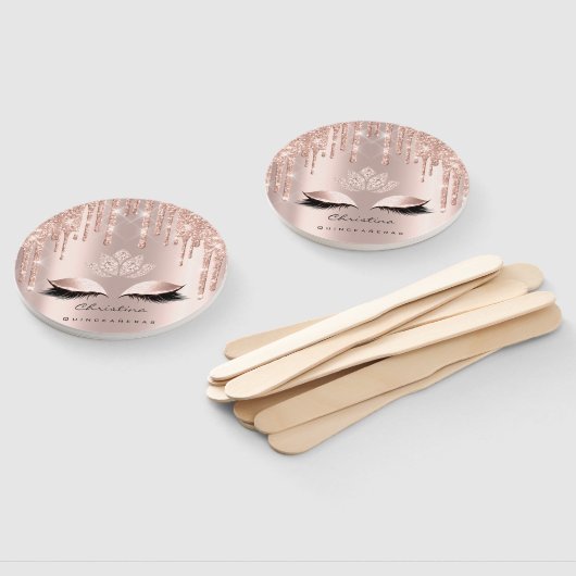 Quinceañeras Sweet 16th Vrijgezellenfeest Roos Spa Handwaaier (Niet-gemonteerd)