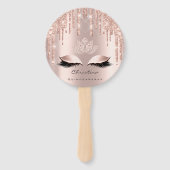 Quinceañeras Sweet 16th Vrijgezellenfeest Roos Spa Handwaaier (Voorkant)