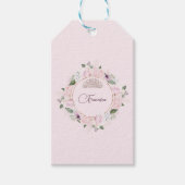 Quincearnera Rozen Blush Roze Cadeaulabel (Voorkant)