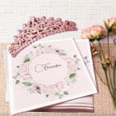 Quincearnera Rozen Blush Roze Servet