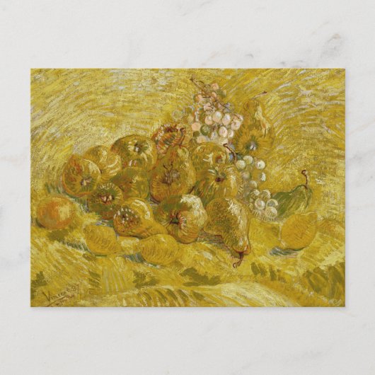 Quinces, citroenen, peren, druiven | Vincent van G Briefkaart (Voorkant)