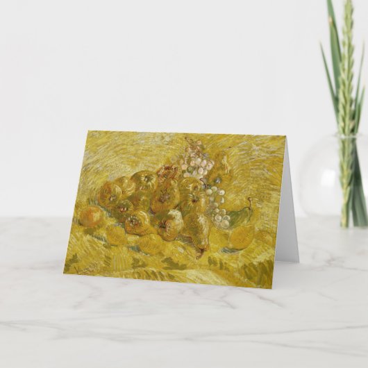 Quinces, citroenen, peren, druiven | Vincent van G Kaart (Voorkant)