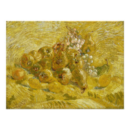 Quinces Lemons Pears Grapes van Van Gogh Foto Afdruk