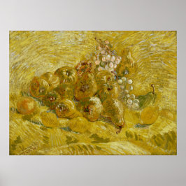Quinces Lemons Pears Grapes van Van Gogh Poster