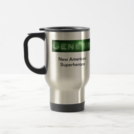 Quincey's "Genesis" Travel Mug Reisbeker (Links)