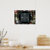 Quincuncial Bio-Spacetime Nanochip Poster (Keuken)