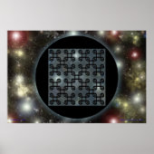 Quincuncial Bio-Spacetime Nanochip Poster (Voorkant)