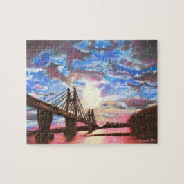 Quincy Bridge Sunset Puzzle Legpuzzel