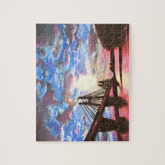 Quincy Bridge Sunset Puzzle Legpuzzel (Verticaal)