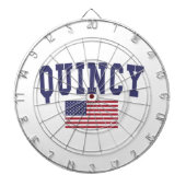 Quincy IL US Flag Dartbord (Voorkant)