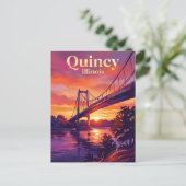 Quincy, Illinois Illinois Briefkaart (Staand voorkant)