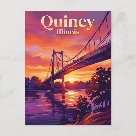 Quincy, Illinois Illinois Briefkaart (Voorkant)